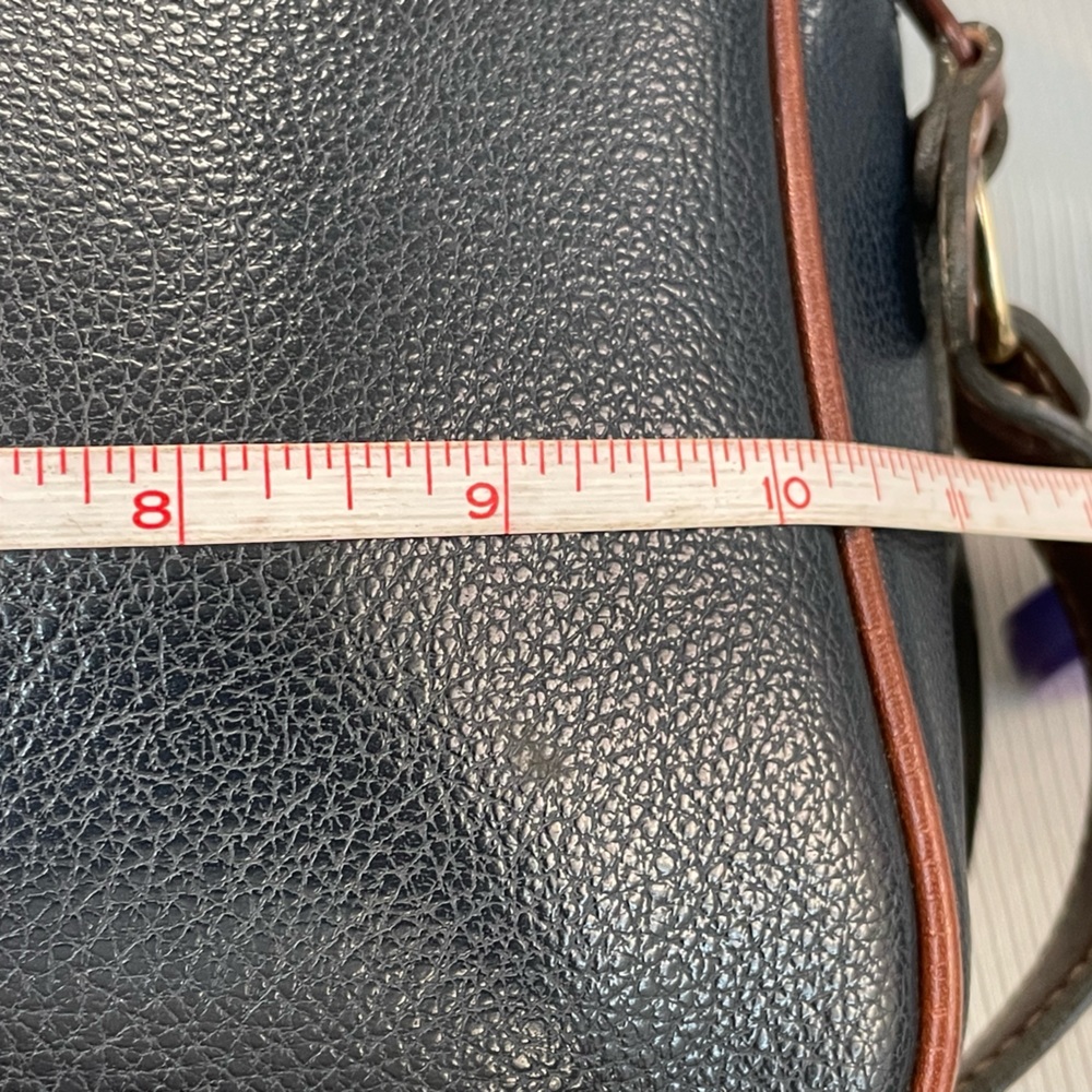 Vintage Carryland leather purse navy/brown - Picture 9 of 16